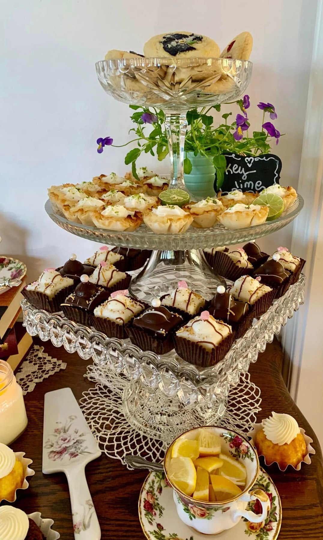 Tiered dessert display